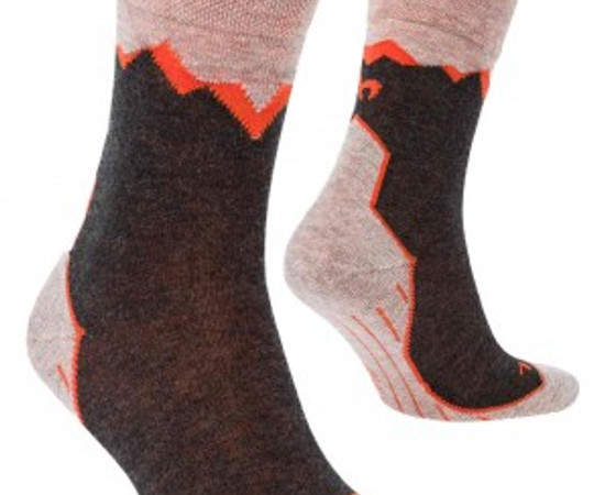 Premium Alpaka WANDERSOCKEN orange